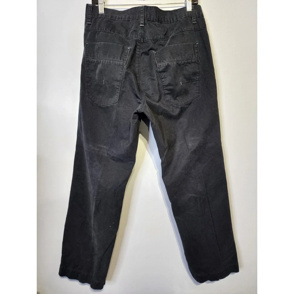 Calvin Klein Jeans Mens Size 34x30‎ Chino Straight Low Rise Black Pants